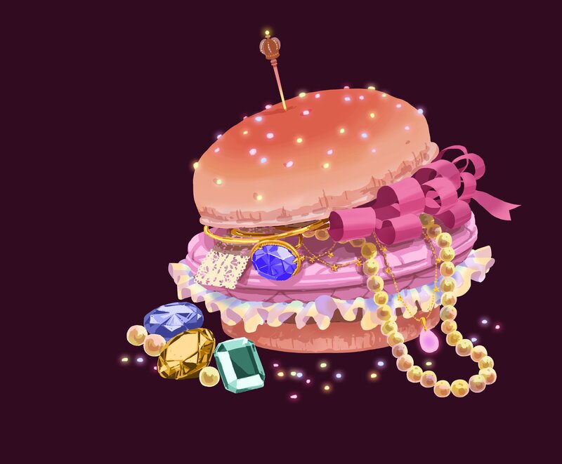 Jeweled Hamburger