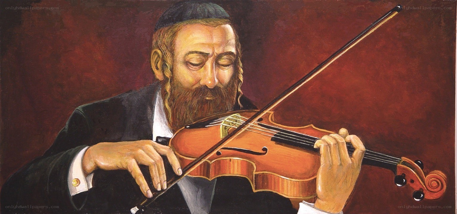 Jewish man playing violin