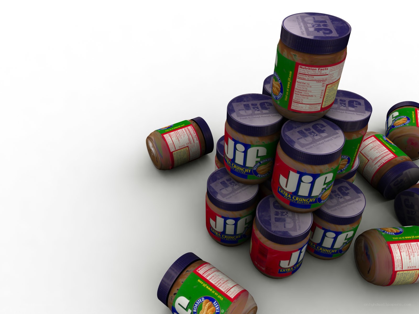 Jif peanut butter jars
