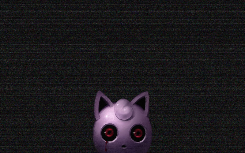 Jigglypuff with Red Eyes — Black
