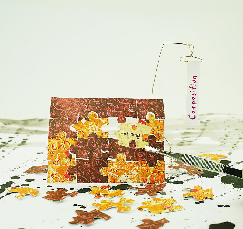 Jigsaw Puzzle Pieces — Brown