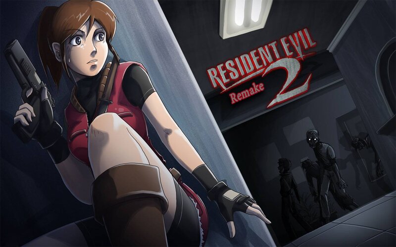 Jill Valentine Holding Gun