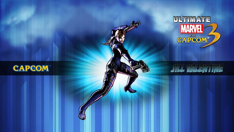 Jill Valentine in Action — Blue
