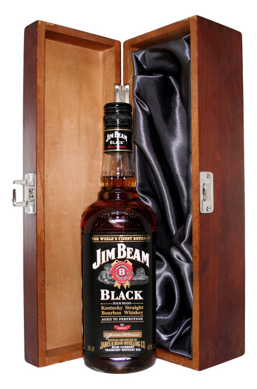 Jim Beam Black in wooden box