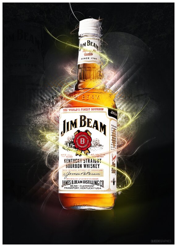 Jim Beam bourbon bottle