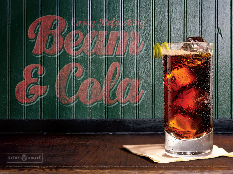 Jim Beam & Cola drink