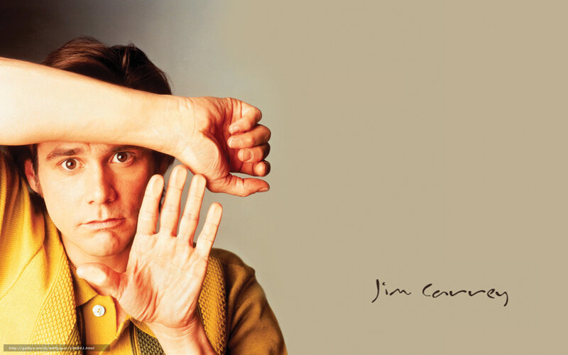 Jim Carrey posing with hands