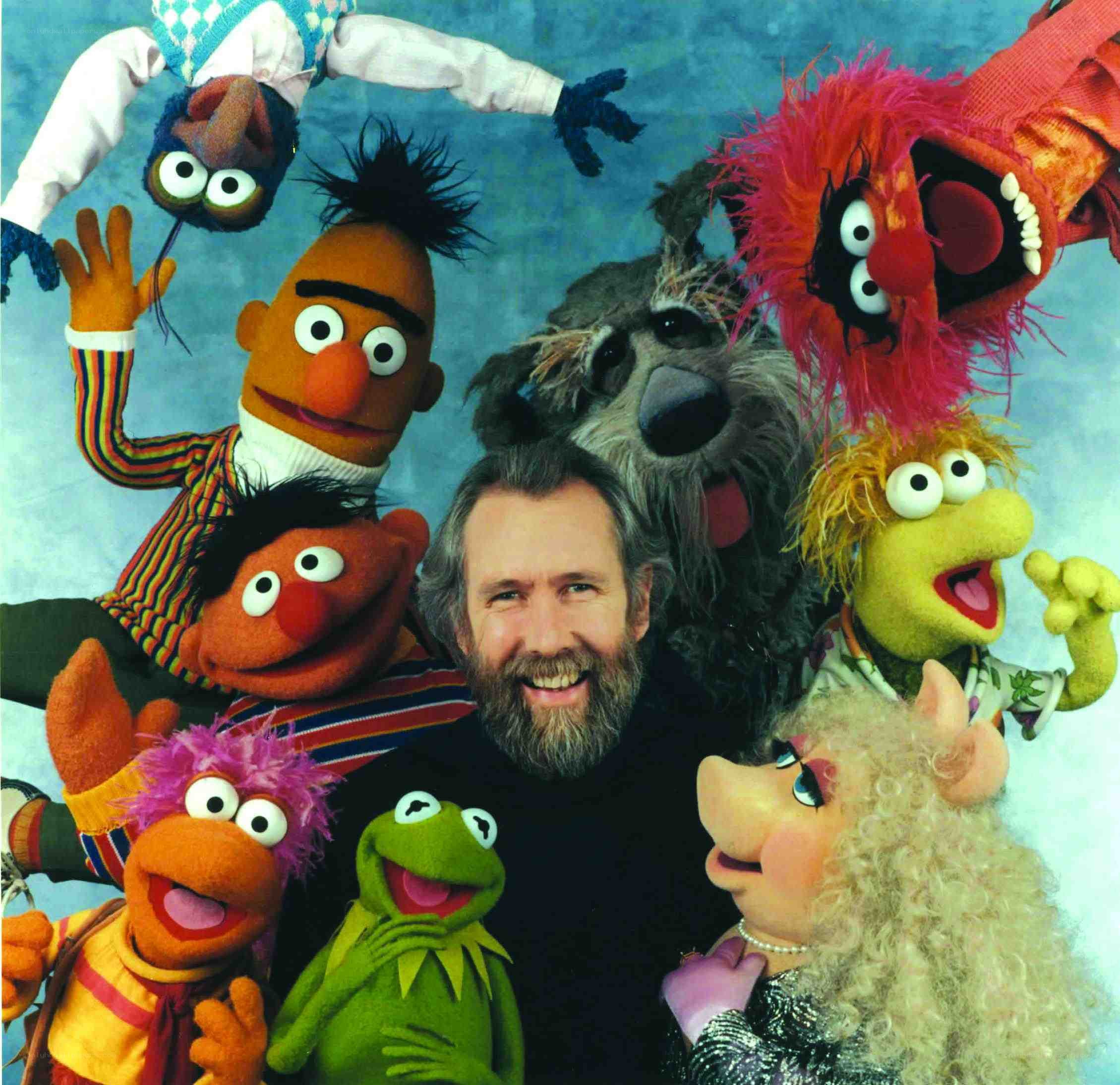Jim Henson with Muppets