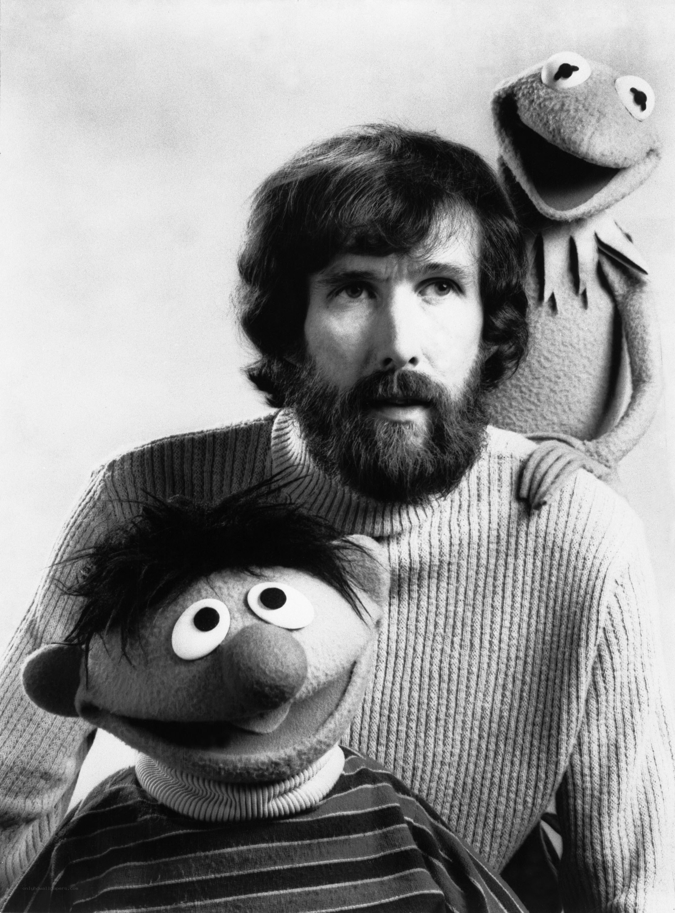 Jim Henson with Muppets