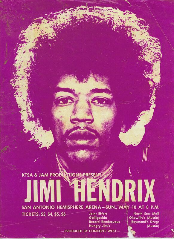 Jimi Hendrix concert poster