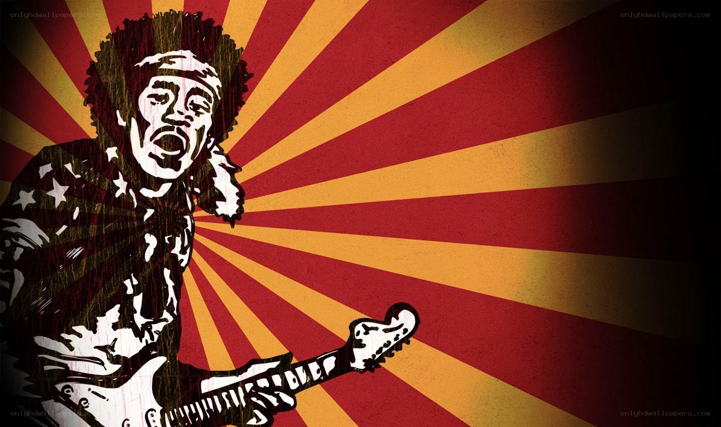 Jimi Hendrix guitar art