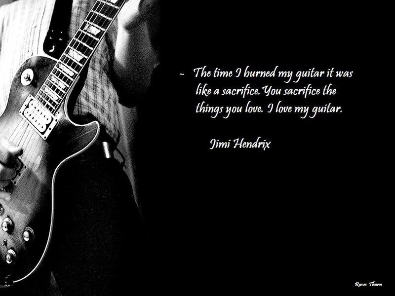 Jimi Hendrix guitar quote