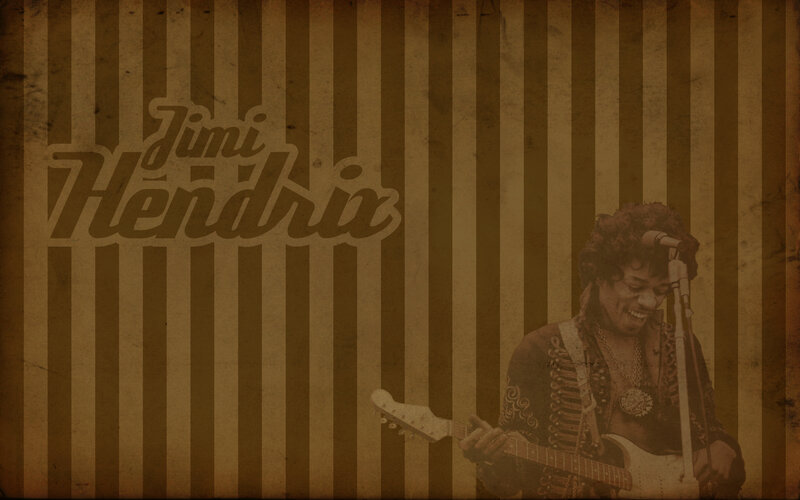 Jimi Hendrix performing