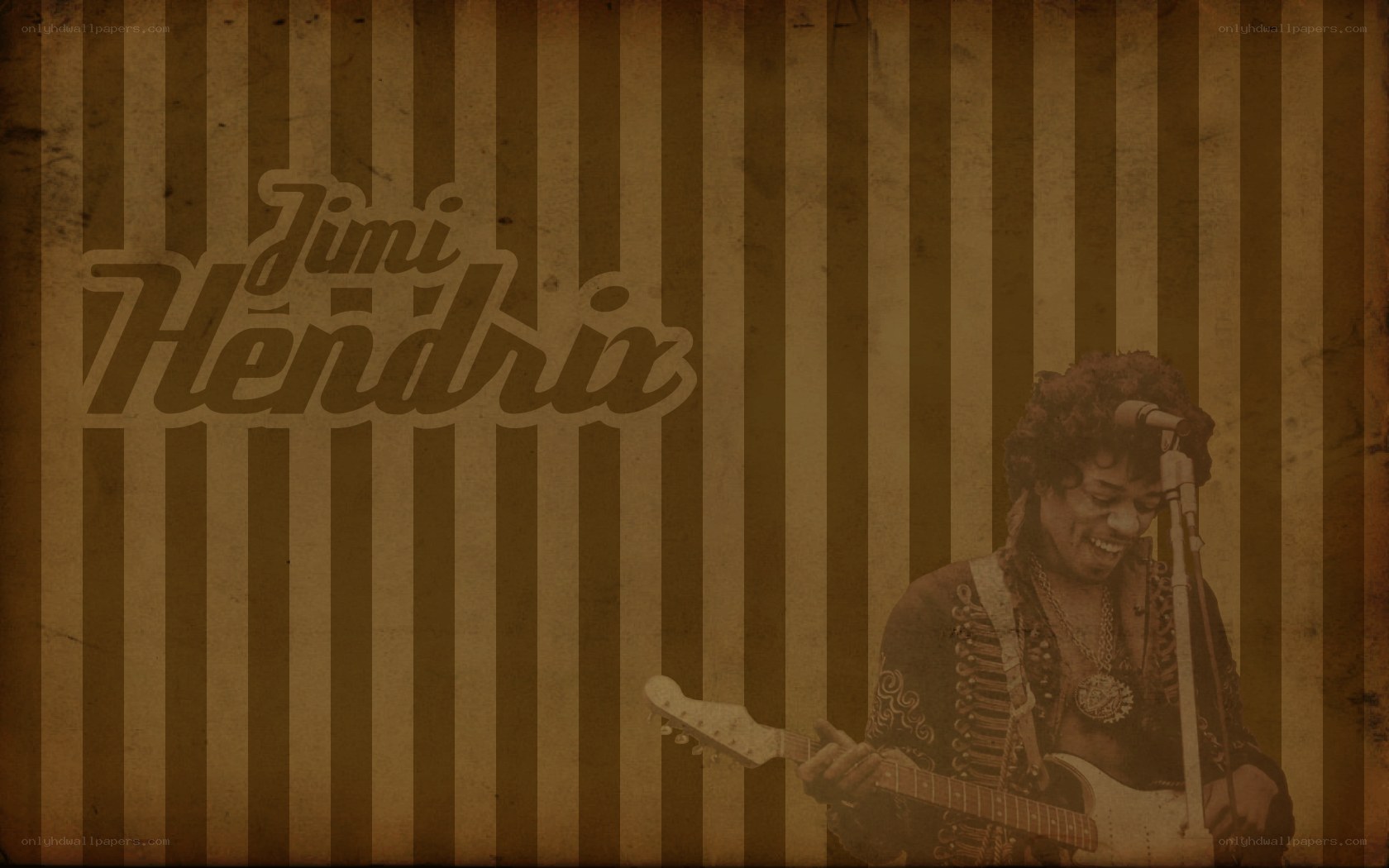Jimi Hendrix performing