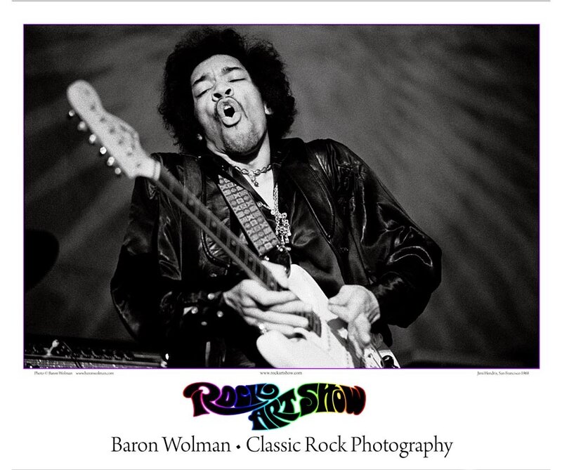 Jimi Hendrix performing on stage