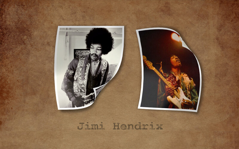 Jimi Hendrix photo collage
