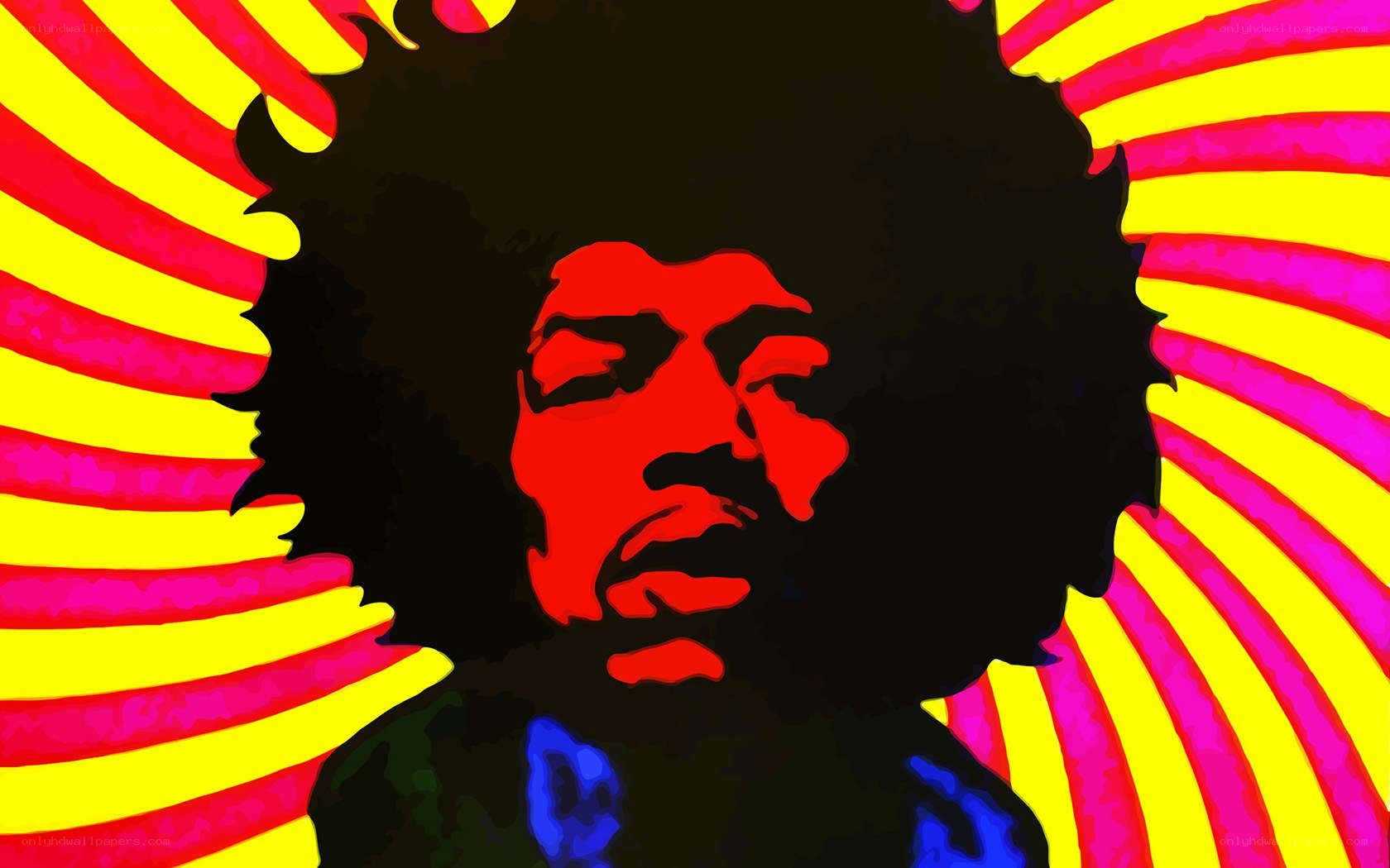 Jimi Hendrix pop art portrait