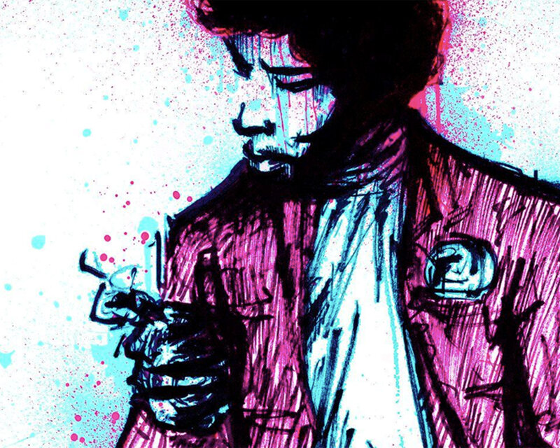 jimi hendrix portrait art