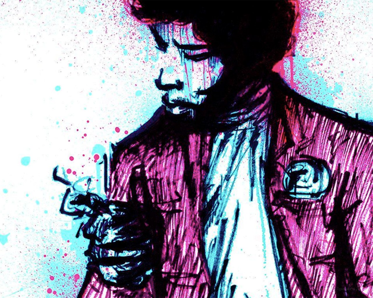 jimi hendrix portrait art