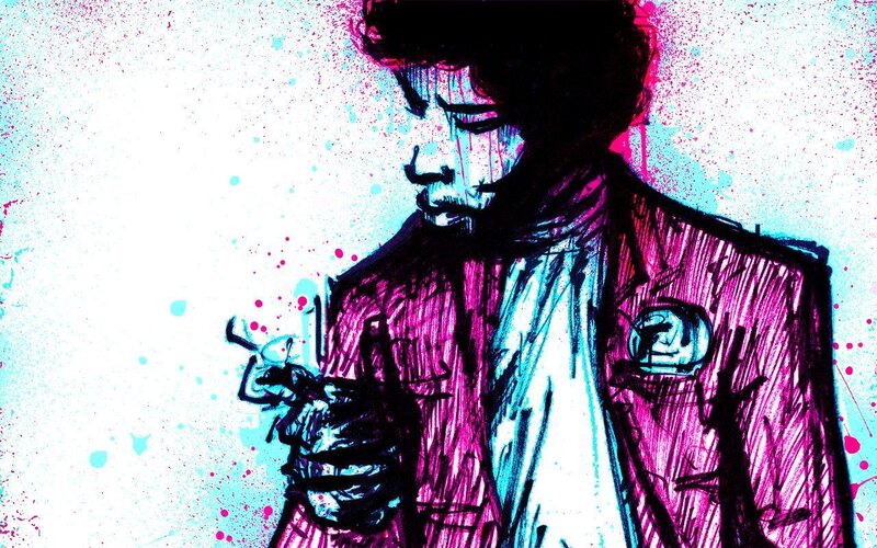 Jimi Hendrix portrait art