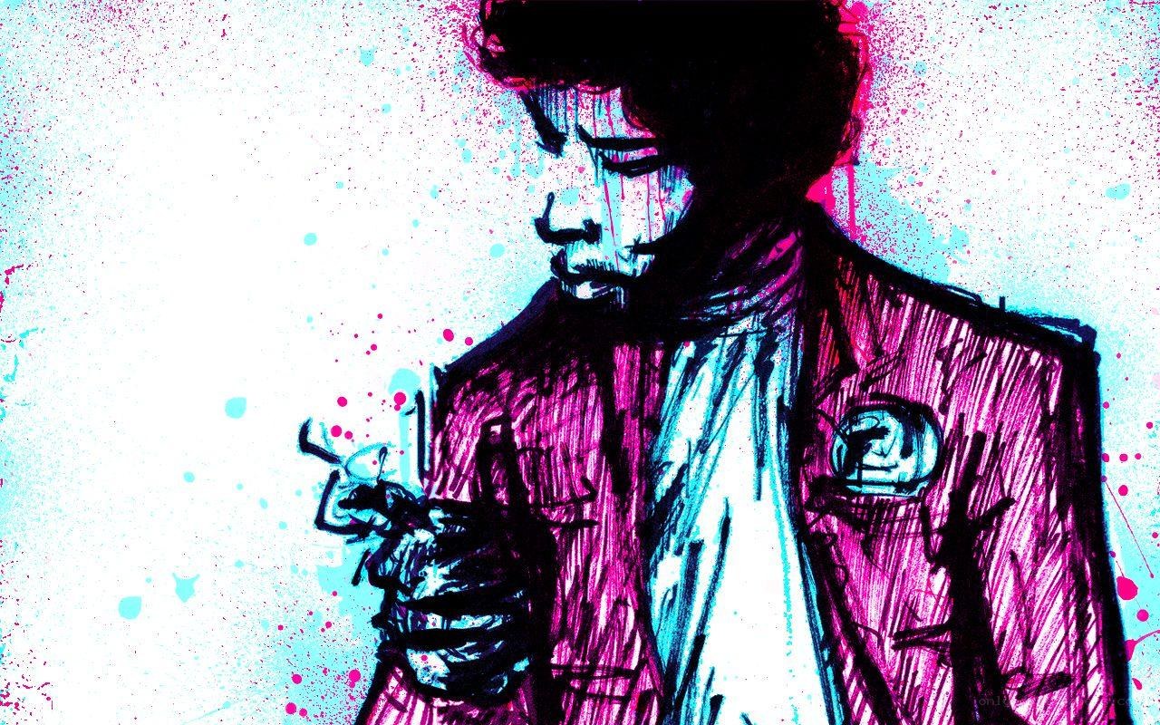 Jimi Hendrix portrait art