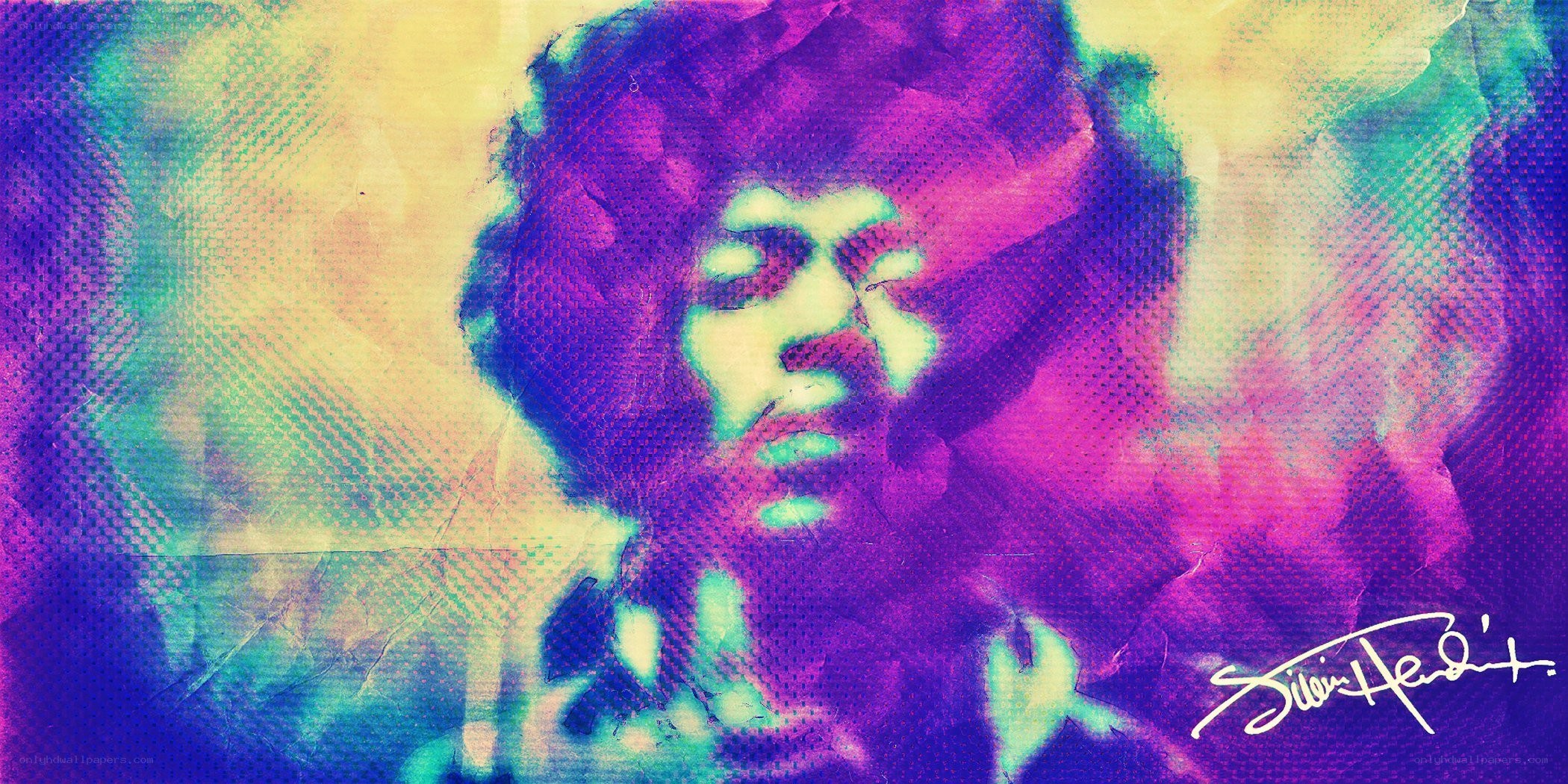 Jimi Hendrix portrait art