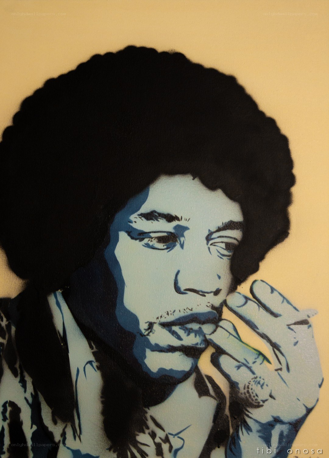 Jimi Hendrix portrait art