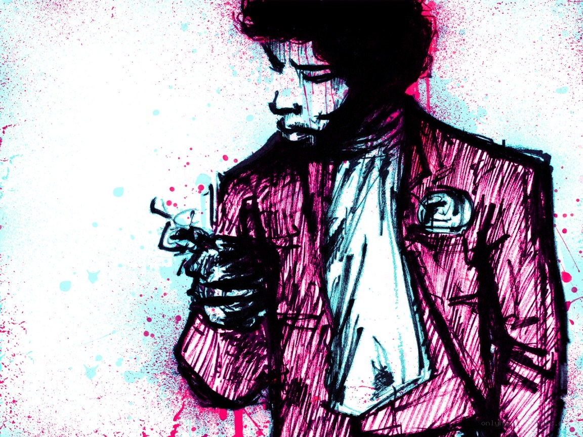 Jimi Hendrix portrait art