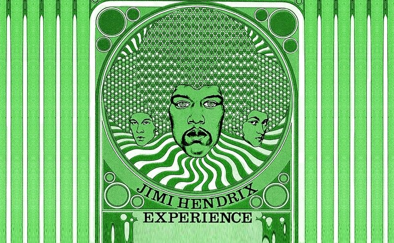 Jimi Hendrix Portrait — Green