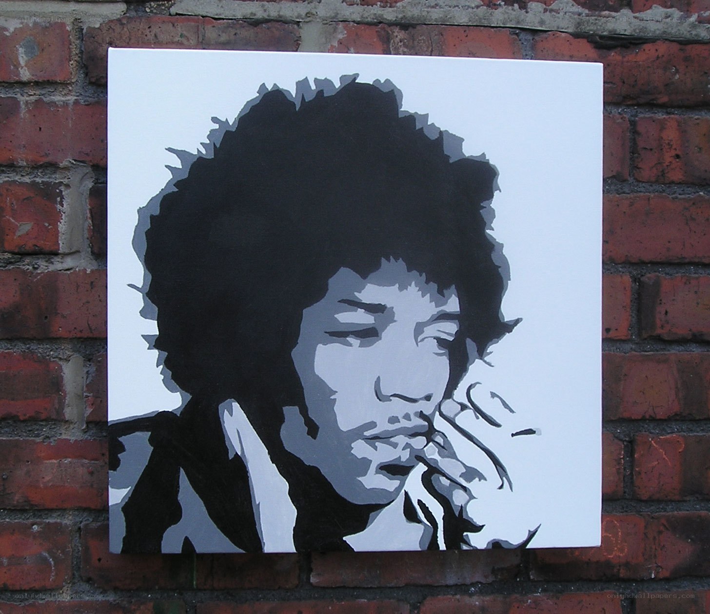 Jimi Hendrix portrait painting