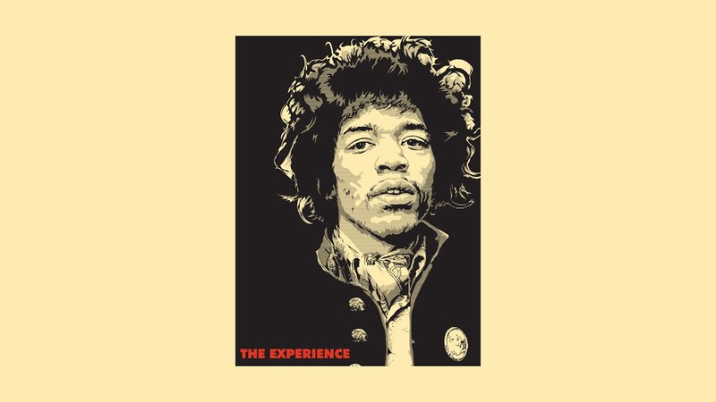 Jimi Hendrix portrait poster