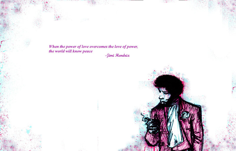 Jimi Hendrix quote art