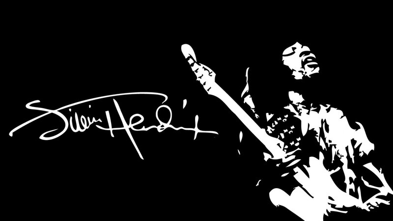Jimi Hendrix silhouette