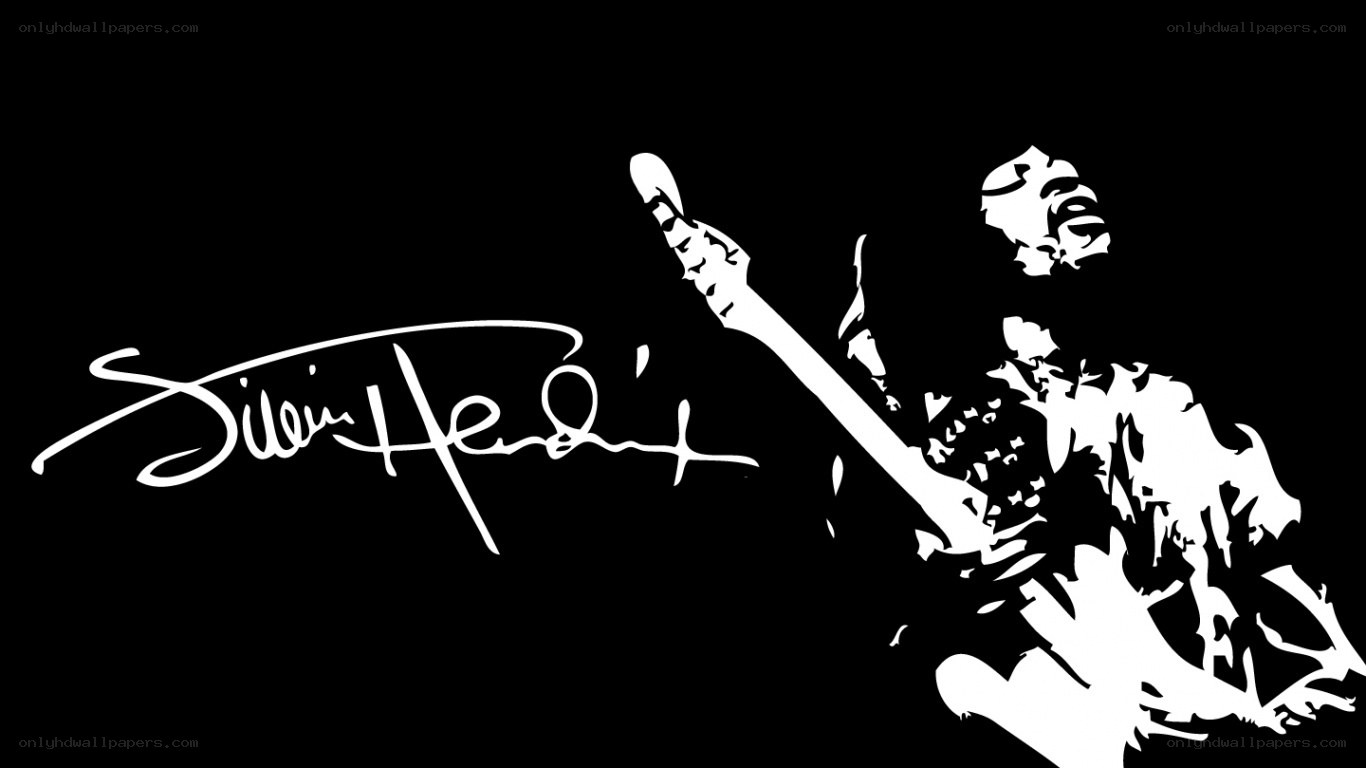 Jimi Hendrix silhouette
