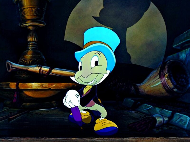 Jiminy Cricket in a scene