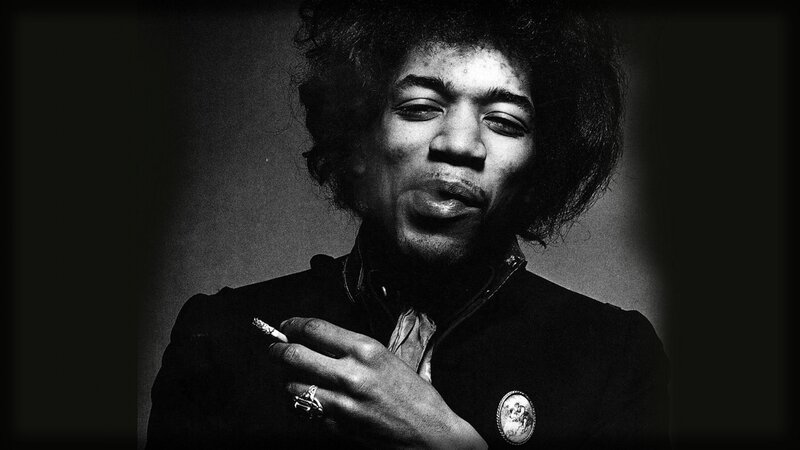 Jimmy Hendrix Holding Cigarette