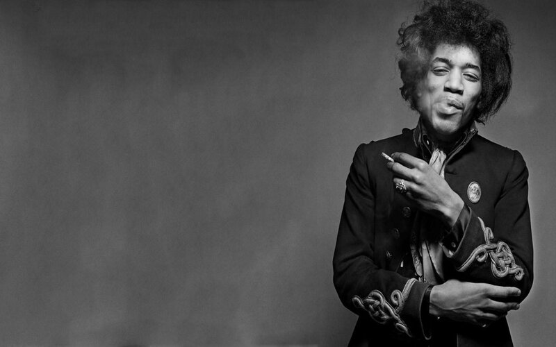 Jimmy Hendrix Smoking — Black