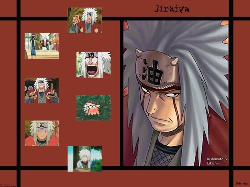 Jiraiya character collage