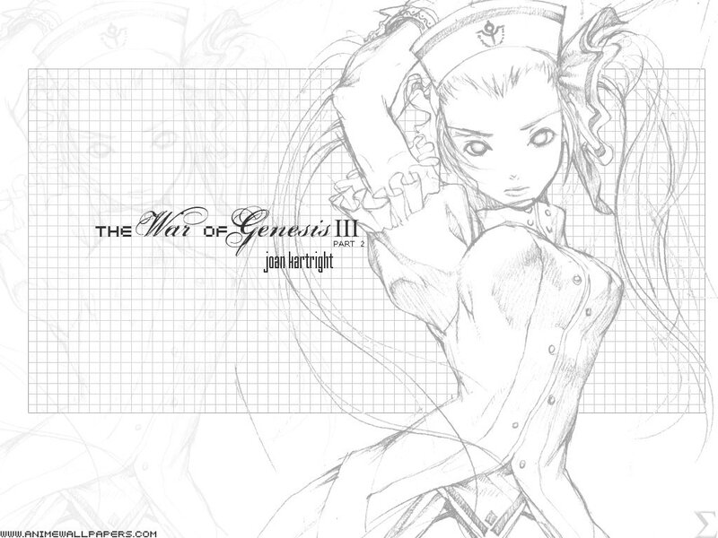Joan Katricht sketch from The War of Genesis III