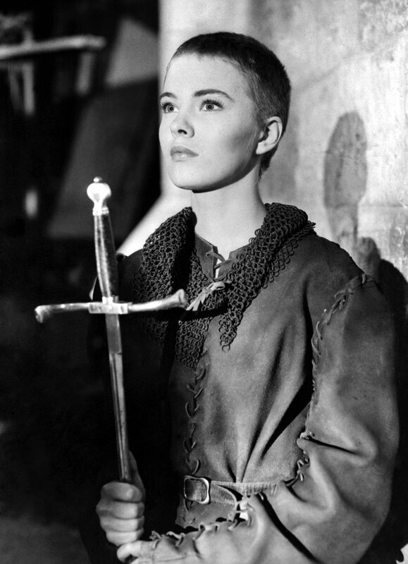 Joan of Arc holding a sword