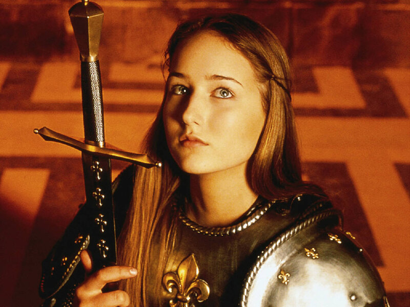Joan of Arc holding a sword