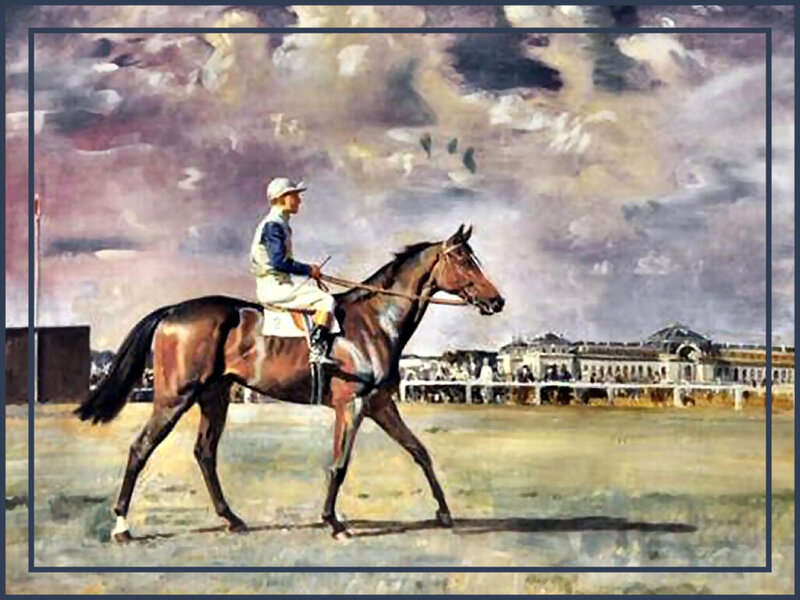 Jockey on a Horse — Brown
