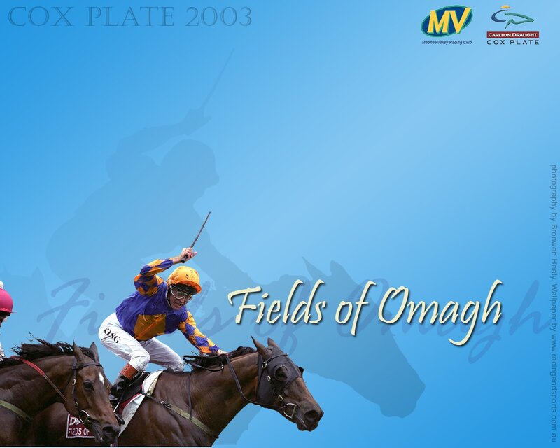 Jockey on Horse — Blue