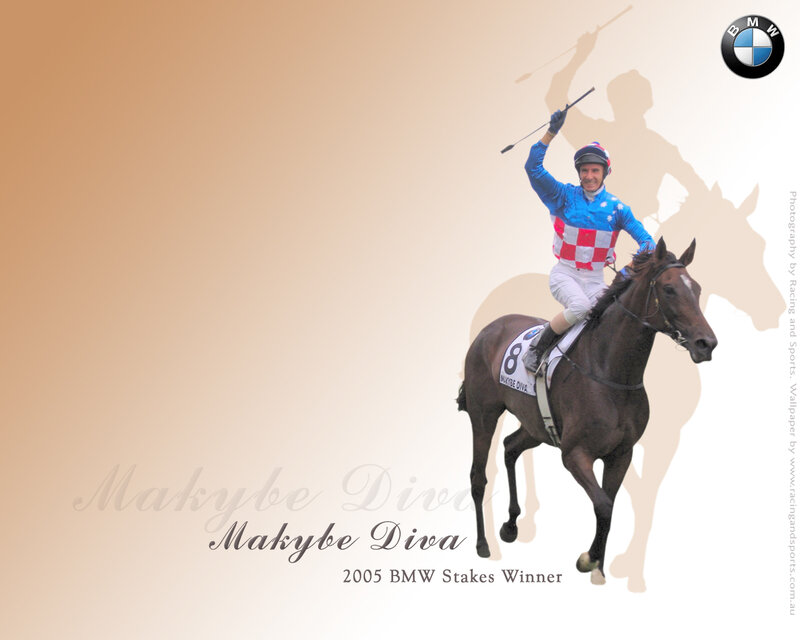 Jockey on Horse — Brown