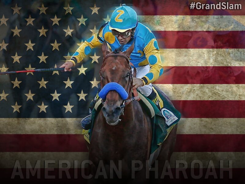 Jockey Riding Horse — Blue