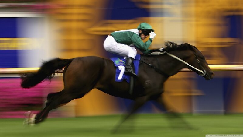 Jockey Riding Horse — Green, Dynamic