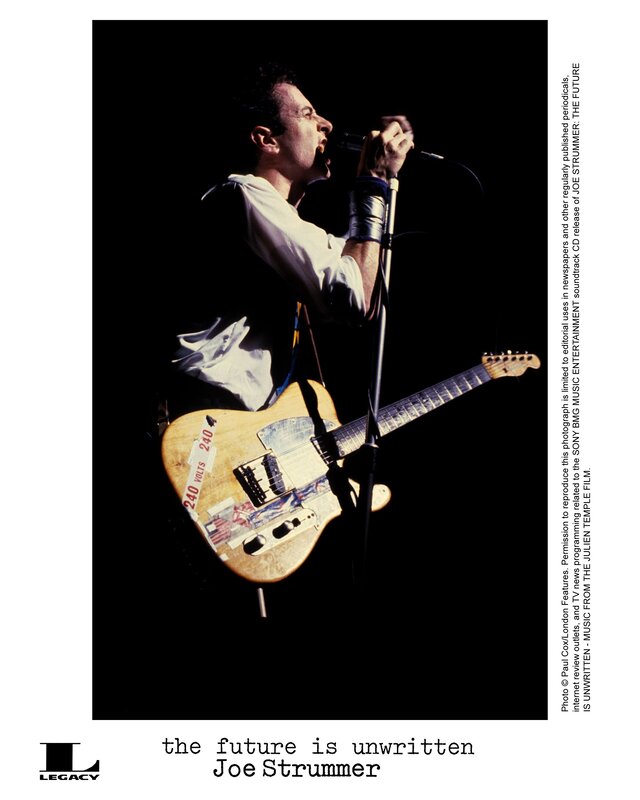 Joe Strummer performing live