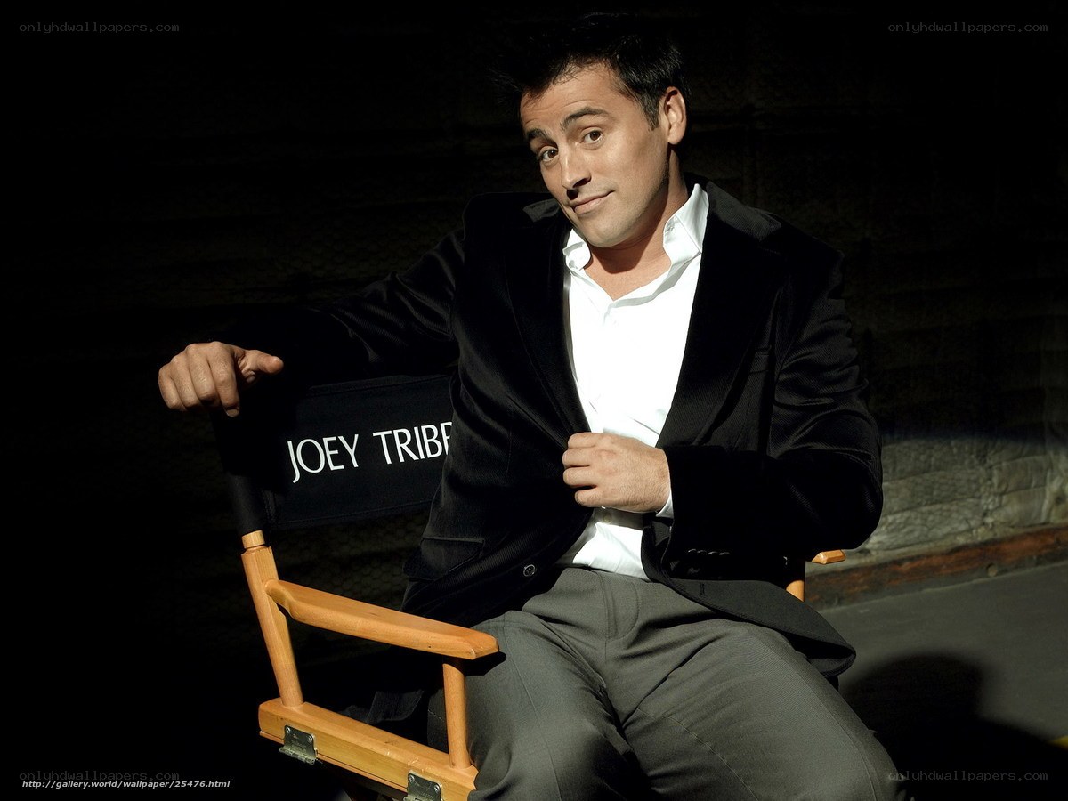 Joey Tribbiani on a director's chair