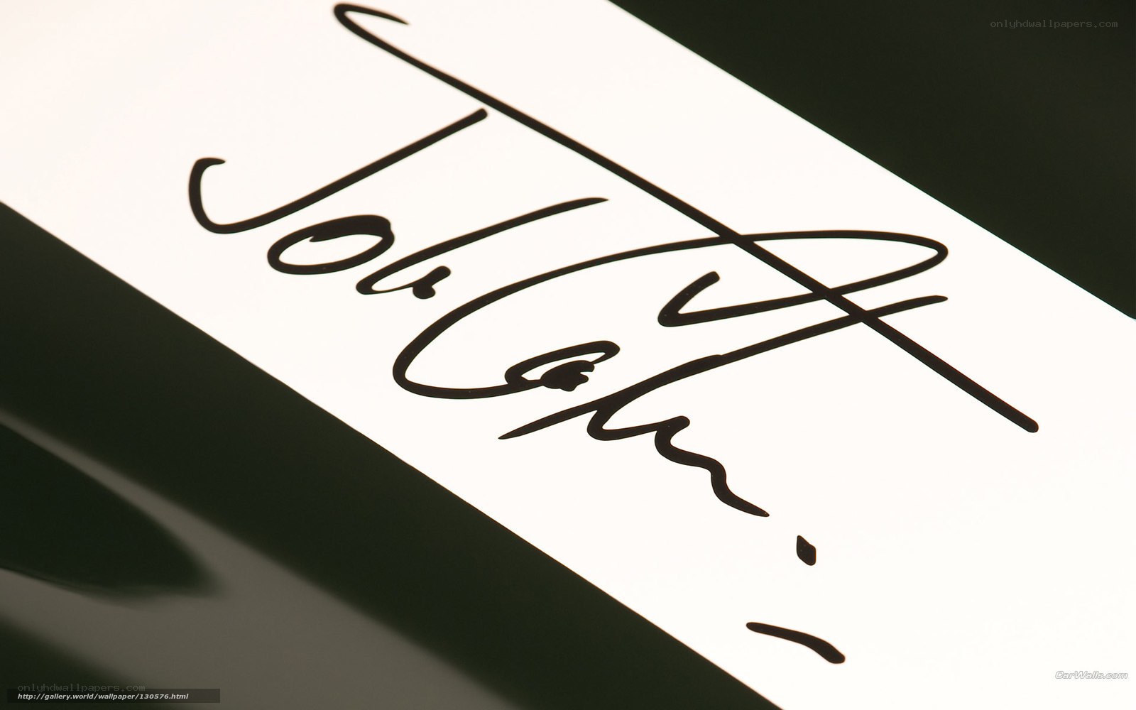 Johann signature close-up
