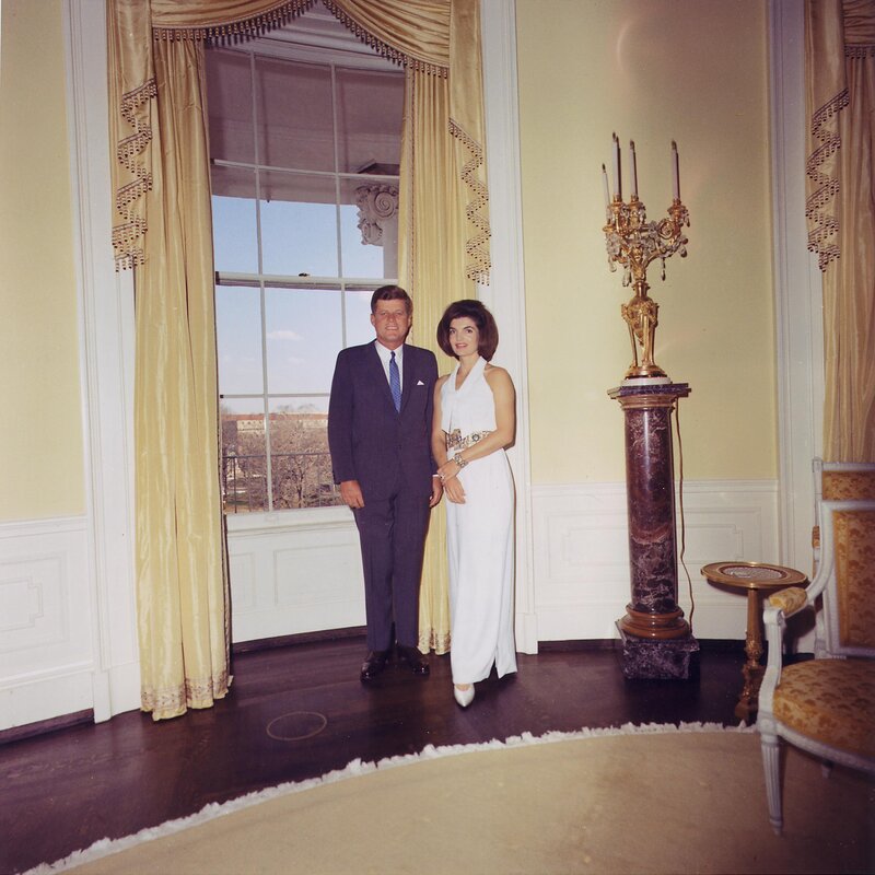 John and Jackie Kennedy in the White House